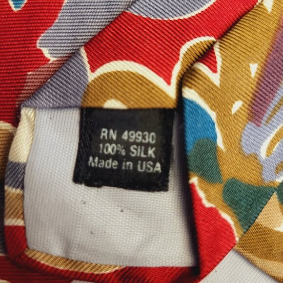 Barry Manufacturing ~ Vintage, Abstract Necktie ~ Excellent Condition - Picture 4 of 5